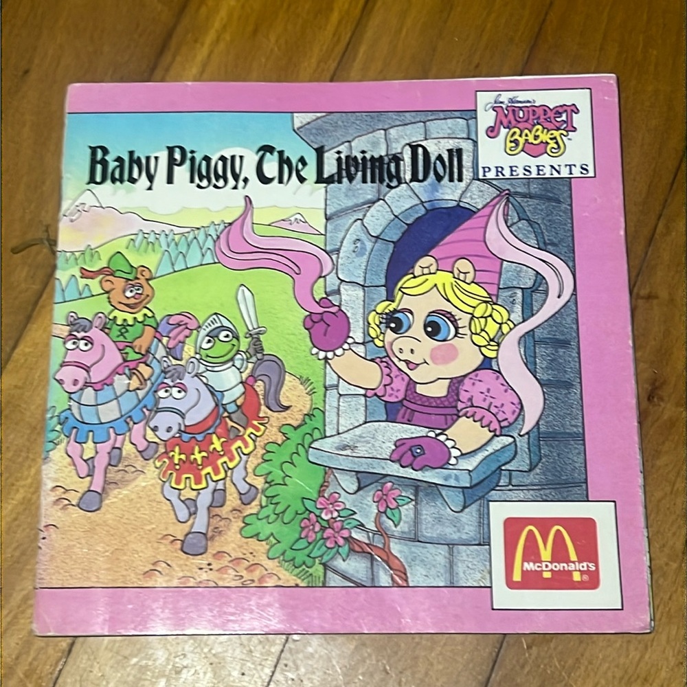 Baby Piggy, The Living Doll Happy Meal Book Vintage